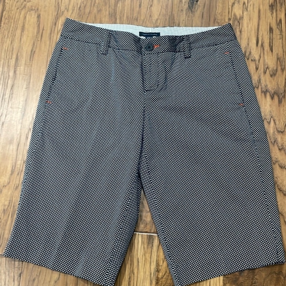 Tommy Hilfiger Navy and White Polka Dot Bermuda Shorts size 4